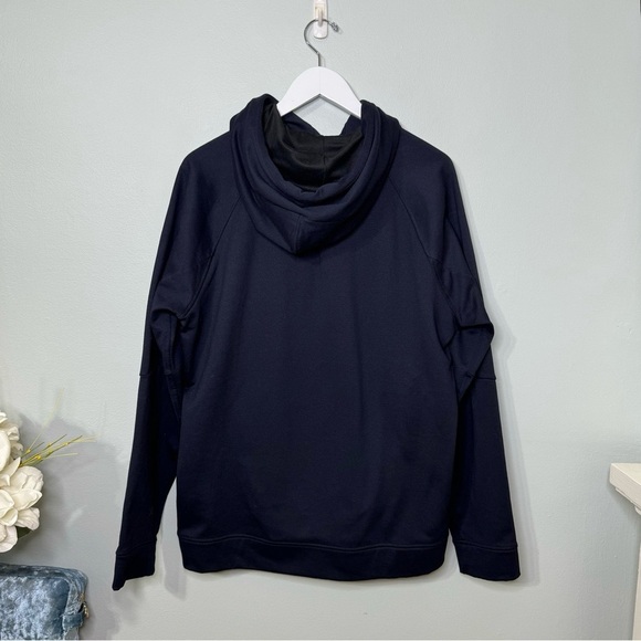 Lululemon City Sweat Pullover Hoodie Tech Fleece Athletic Sweatshirt Navy Large - Picture 8 of 13